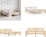 VidaXL Bedframe massief grenenhout 120x200 cm Bedframe Bed Frame Bed Frames - Thumbnail 3