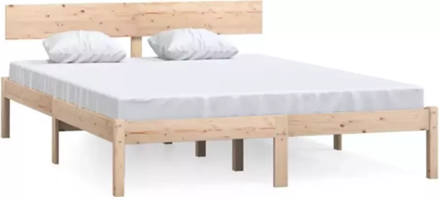 VidaXL -Bedframe-massief-grenenhout-135x190-cm-4FT6-Double - Foto 15