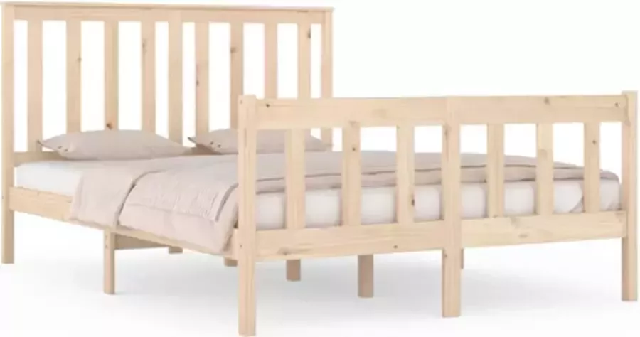 VidaXL -Bedframe-massief-grenenhout-140x190-cm - Foto 2