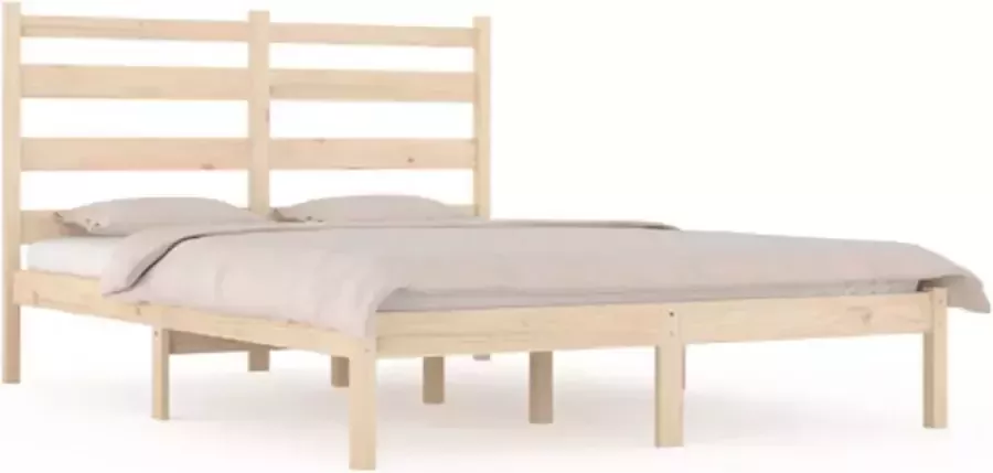 VidaXL -Bedframe-massief-grenenhout-140x190-cm - Foto 3