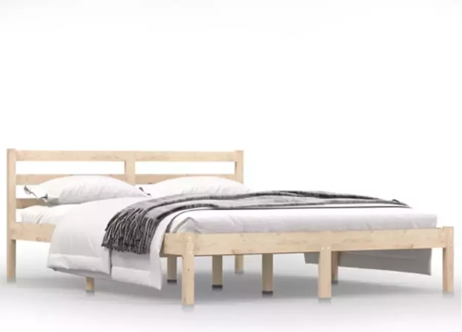 VidaXL -Bedframe-massief-grenenhout-140x190-cm - Foto 2