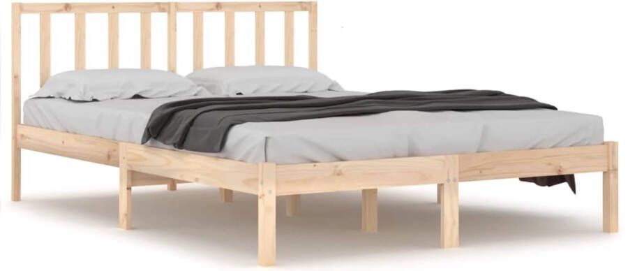 VidaXL -Bedframe-massief-grenenhout-140x190-cm - Foto 2