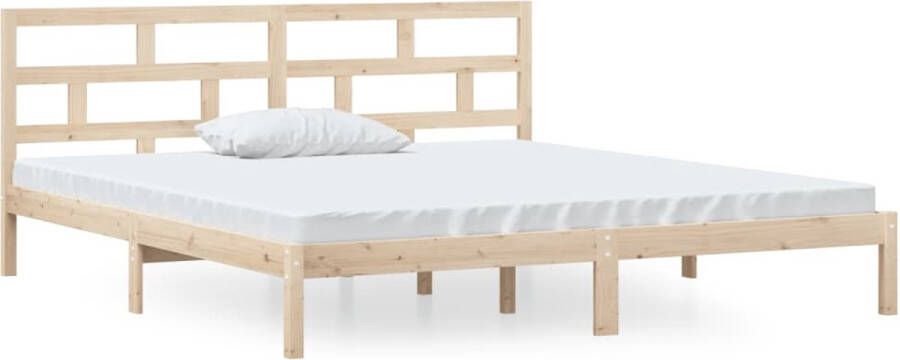 VIDAXL Bedframe zonder matras massief grenenhout 140x190 cm - Foto 3