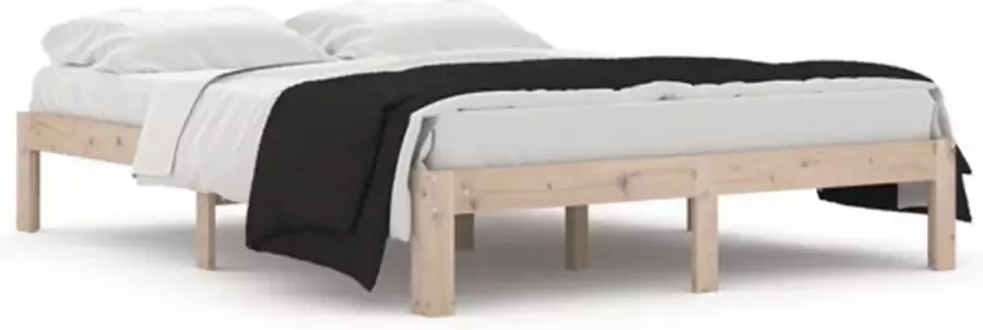 VidaXL -Bedframe-massief-grenenhout-140x190-cm - Foto 2