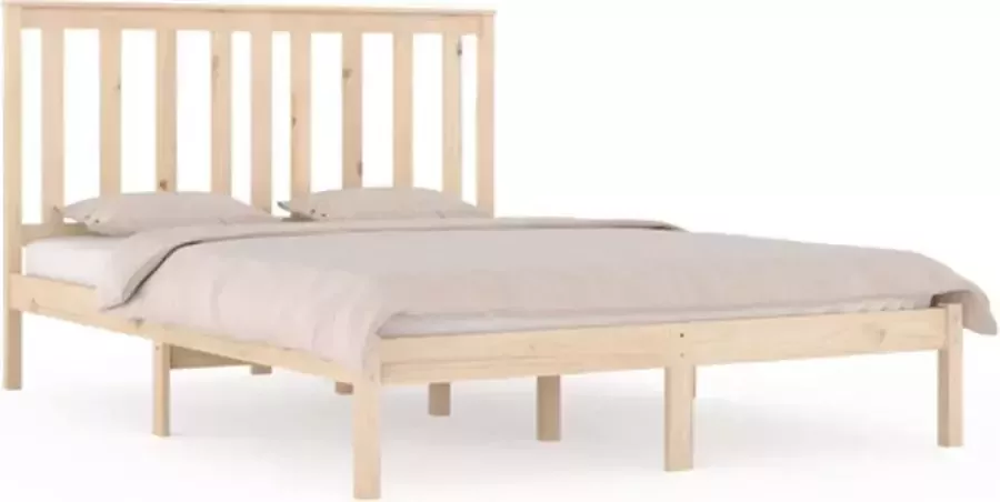 VidaXL -Bedframe-massief-grenenhout-140x190-cm - Foto 3