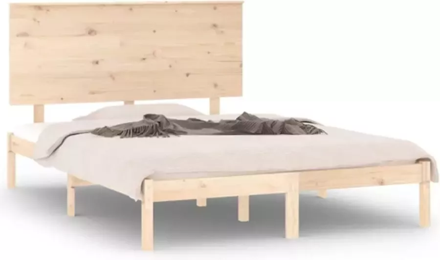 VidaXL -Bedframe-massief-grenenhout-140x200-cm - Foto 2