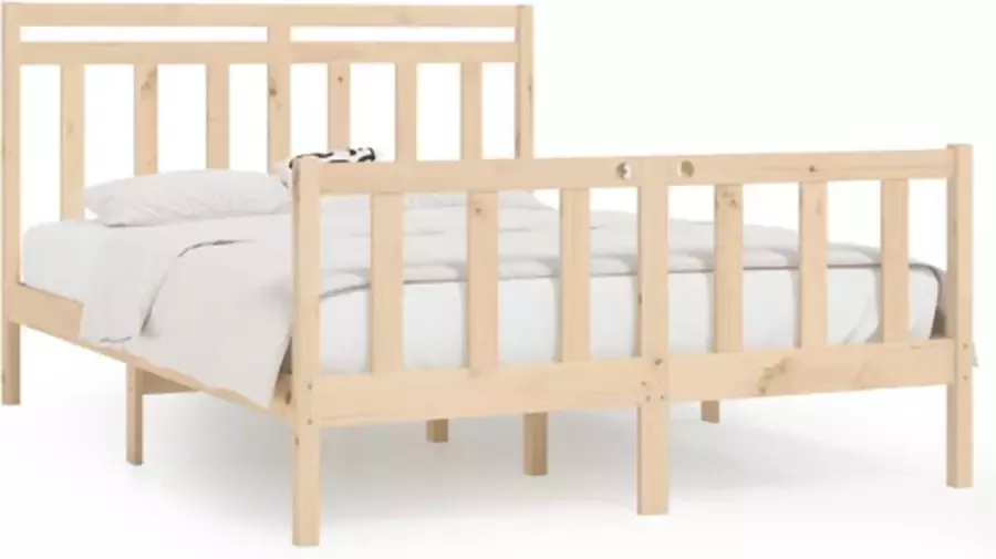 VidaXL -Bedframe-massief-grenenhout-140x200-cm - Foto 2