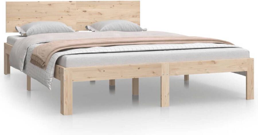 VidaXL -Bedframe-massief-grenenhout-140x200-cm