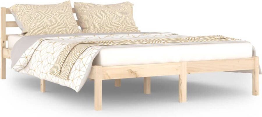 VidaXL -Bedframe-massief-grenenhout-140x200-cm