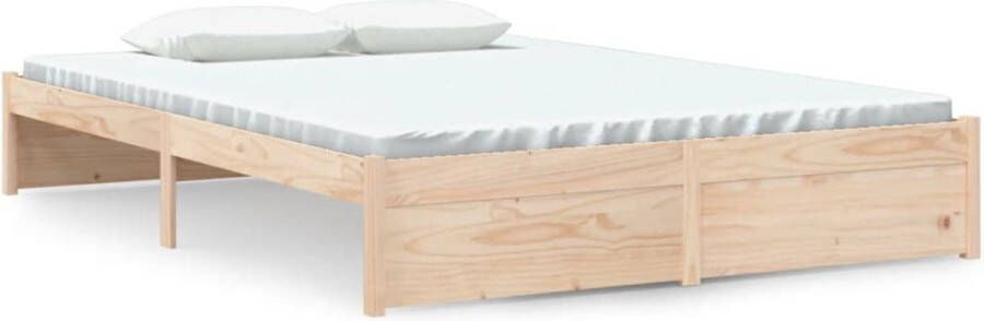 VidaXL -Bedframe-massief-grenenhout-140x200-cm