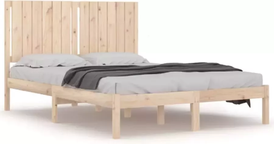 VIDAXL Bedframe zonder matras massief grenenhout 140x200 cm - Foto 2