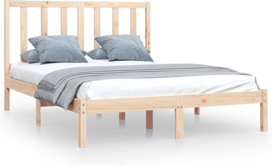 VidaXL -Bedframe-massief-grenenhout-140x200-cm