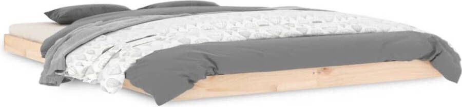 VidaXL -Bedframe-massief-grenenhout-140x200-cm