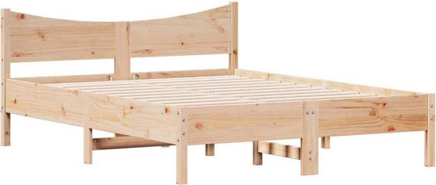 VIDAXL Bedframe zonder matras massief grenenhout 140x200 cm - Foto 3