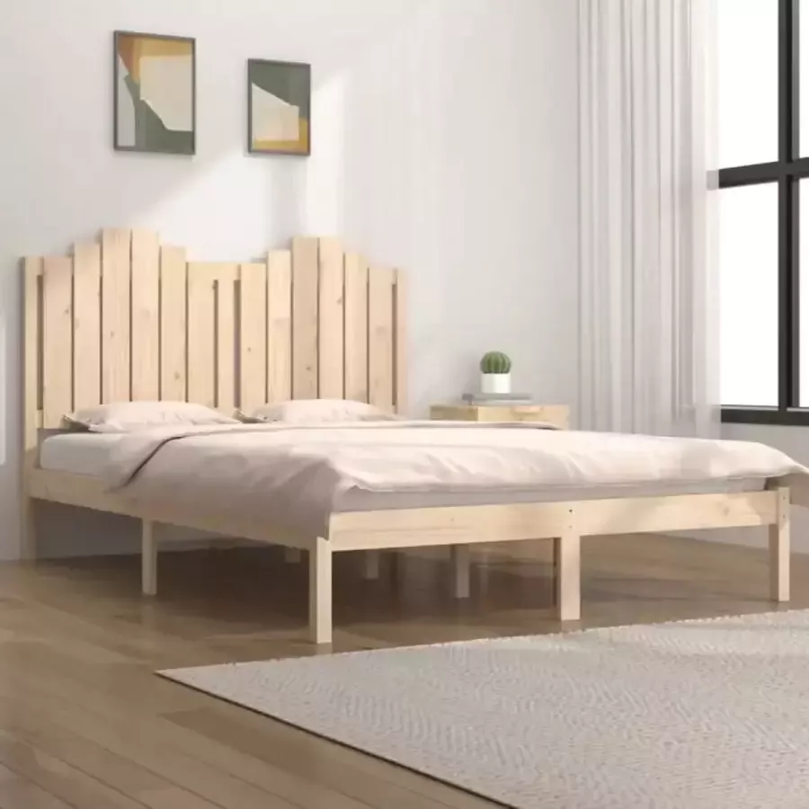 VidaXL -Bedframe-massief-grenenhout-140x200-cm - Foto 1