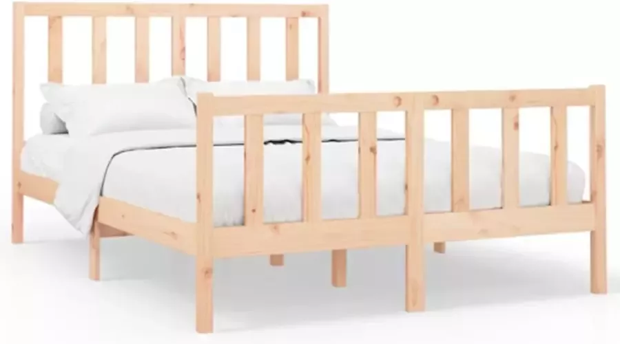 VidaXL -Bedframe-massief-grenenhout-150x200-cm-5FT-King-Size - Foto 2