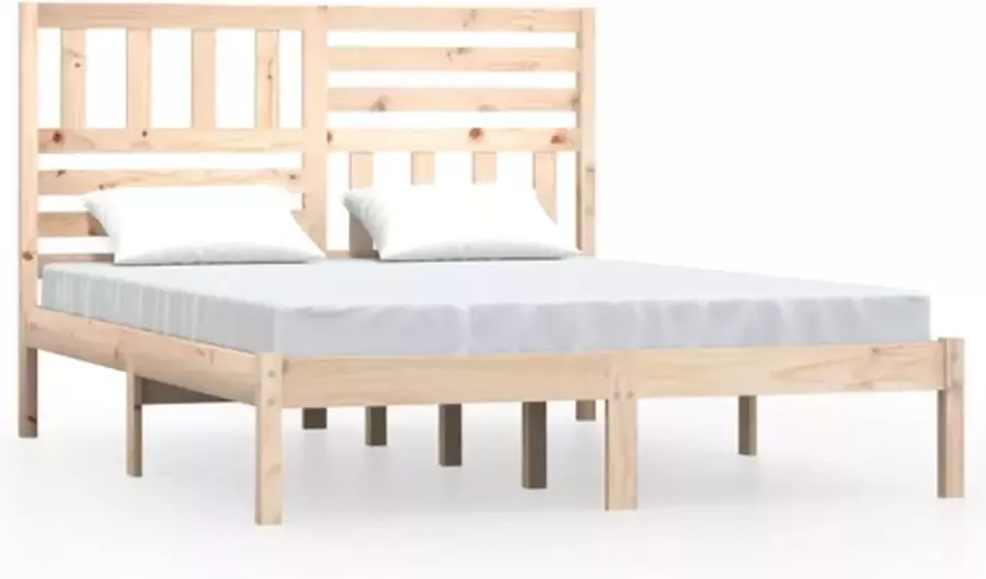 VidaXL -Bedframe-massief-grenenhout-150x200-cm-5FT-King-Size - Foto 8