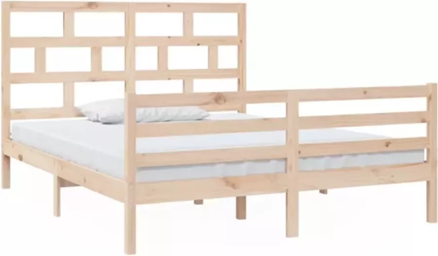 VidaXL -Bedframe-massief-grenenhout-160x200-cm - Foto 3