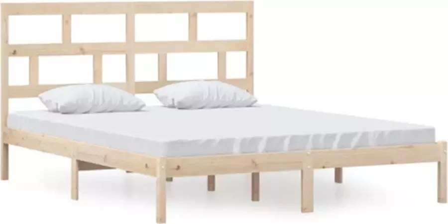 VIDAXL Bedframe zonder matras massief grenenhout 160x200 cm - Foto 7