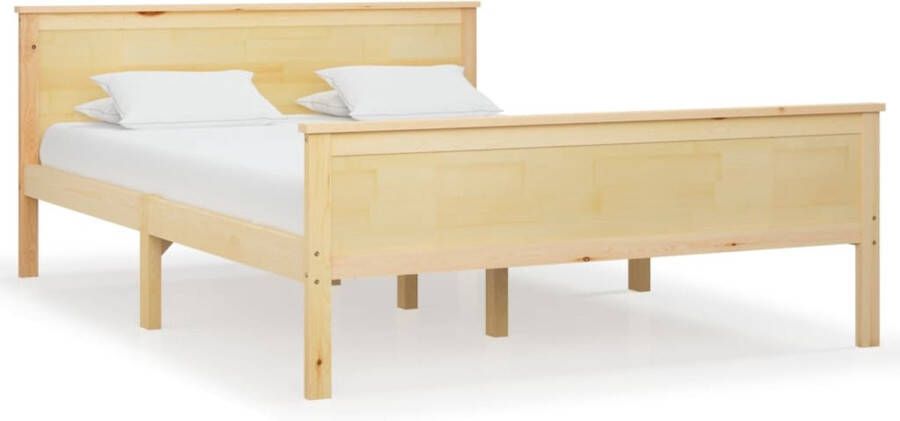 VidaXL -Bedframe-massief-grenenhout-160x200-cm