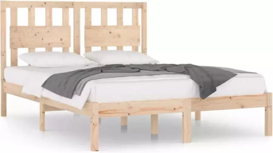 VidaXL Bedframe zonder matras massief grenenhout 160x200 cm - Foto 7