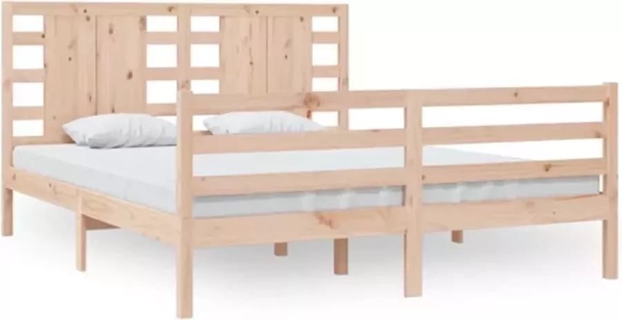 VidaXL -Bedframe-massief-grenenhout-160x200-cm - Foto 2