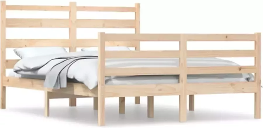 VidaXL -Bedframe-massief-grenenhout-160x200-cm - Foto 2