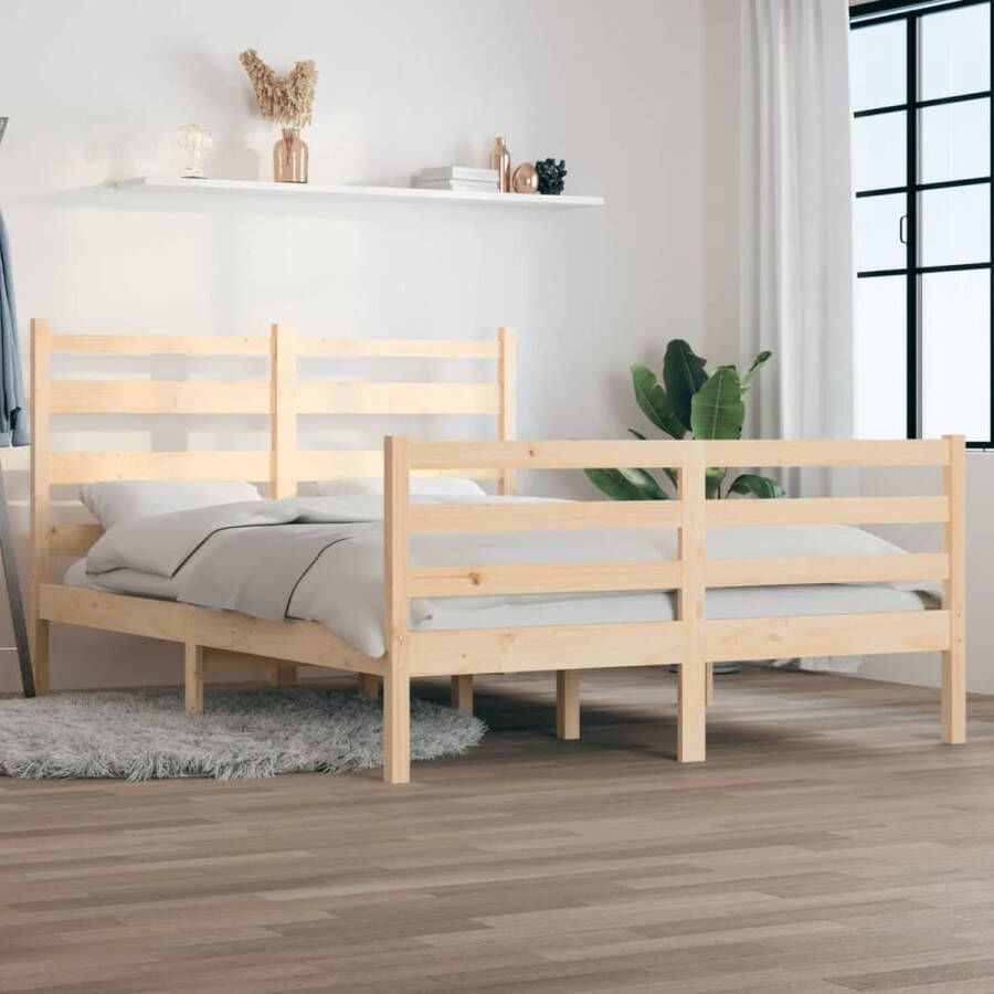 VidaXL -Bedframe-massief-grenenhout-160x200-cm - Foto 1