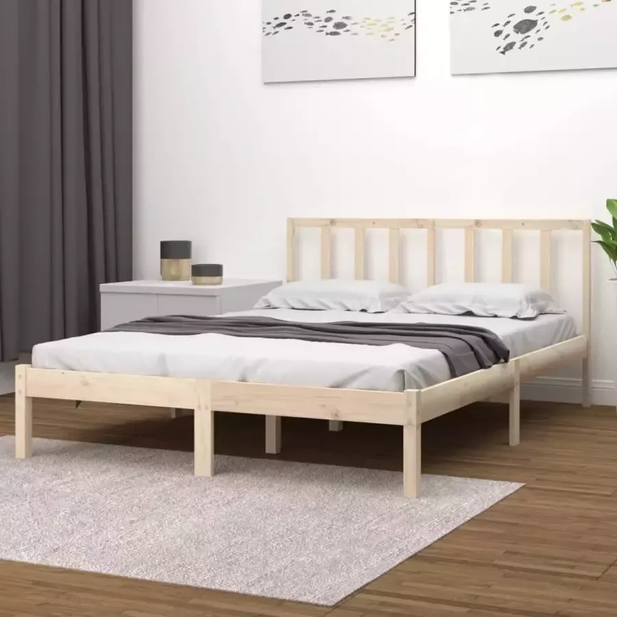 VidaXL -Bedframe-massief-grenenhout-160x200-cm - Foto 2