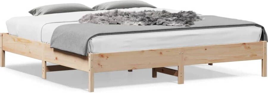 VIDAXL Bedframe zonder matras massief grenenhout 180x200 cm - Foto 2