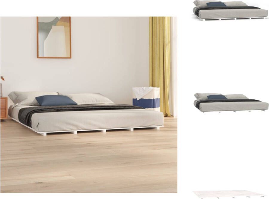 VidaXL Houten Bedframe Modern Bedroom Afmeting- 205.5 x 206 x 100 cm Hoogwaardig materiaal Bed - Foto 9