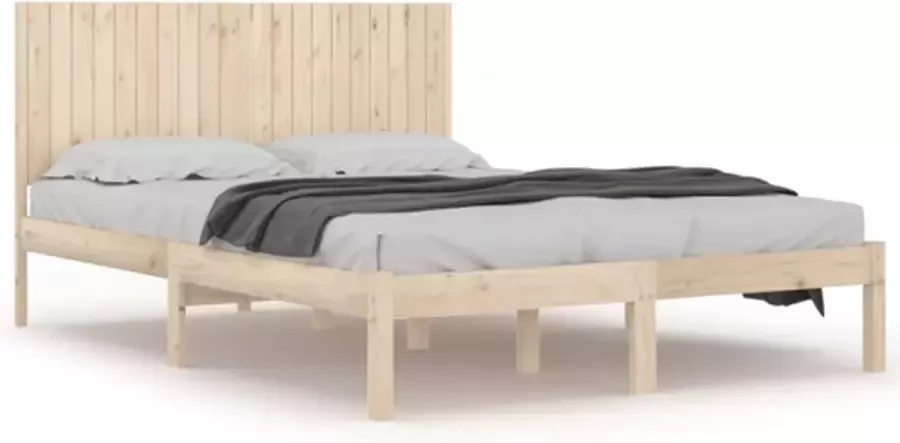 VidaXL Bedframe zonder matras massief grenenhout 200x200 cm - Foto 2