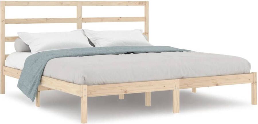 VIDAXL Bedframe zonder matras massief grenenhout 200x200 cm - Foto 3