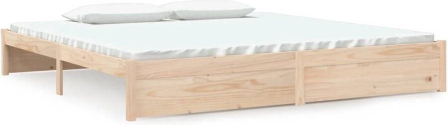 VidaXL -Bedframe-massief-grenenhout-200x200-cm