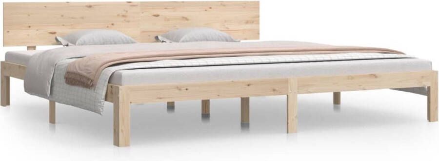 VidaXL -Bedframe-massief-grenenhout-200x200-cm