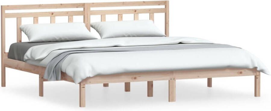 VidaXL -Bedframe-massief-grenenhout-200x200-cm