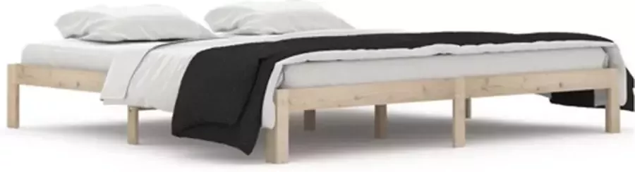 VidaXL -Bedframe-massief-grenenhout-200x200-cm - Foto 2