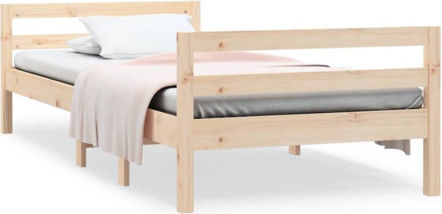 VidaXL Bedframe zonder matras massief grenenhout 80x200 cm