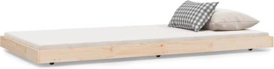 VidaXL Bedframe zonder matras massief grenenhout 80x200 cm - Foto 2