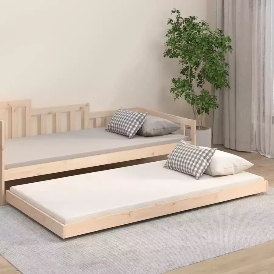 VidaXL Bedframe zonder matras massief grenenhout 80x200 cm - Foto 3