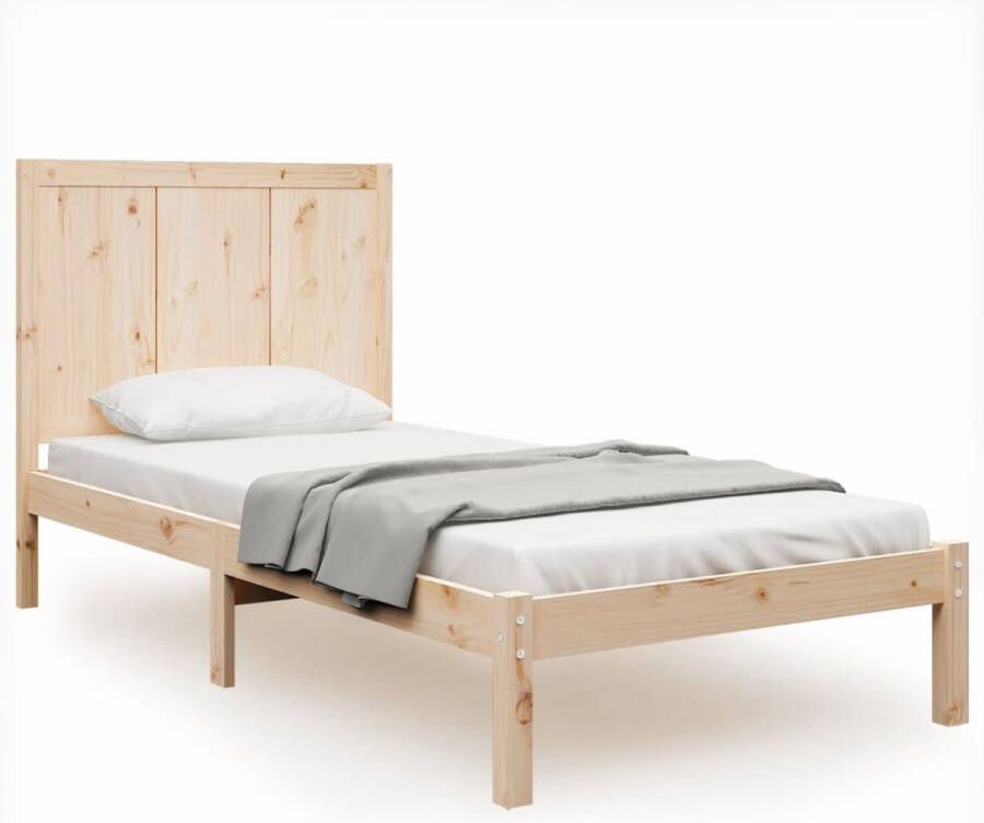VidaXL Bedframe zonder matras massief grenenhout 90x190 cm - Foto 3