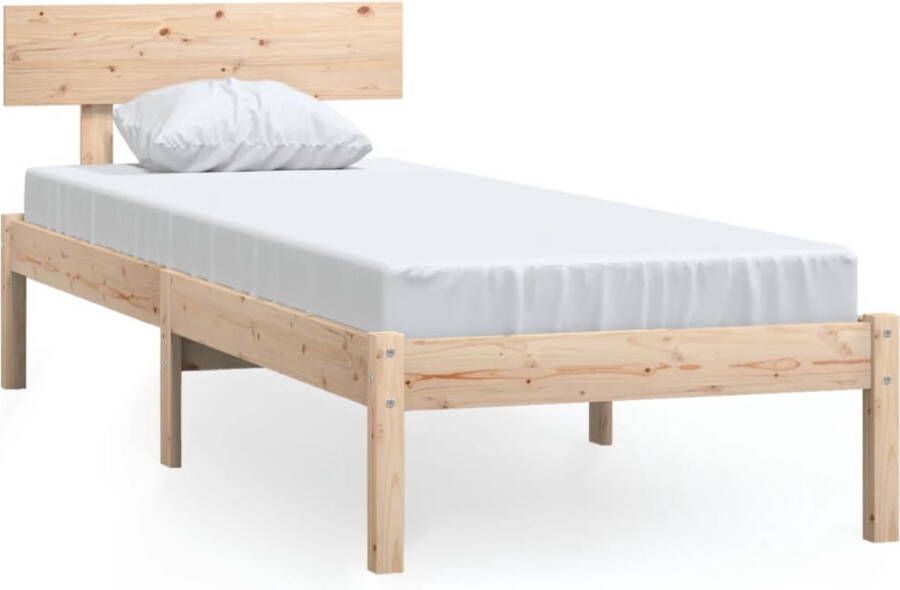 VidaXL Bedframe massief grenenhout 90x190 cm - Foto 4