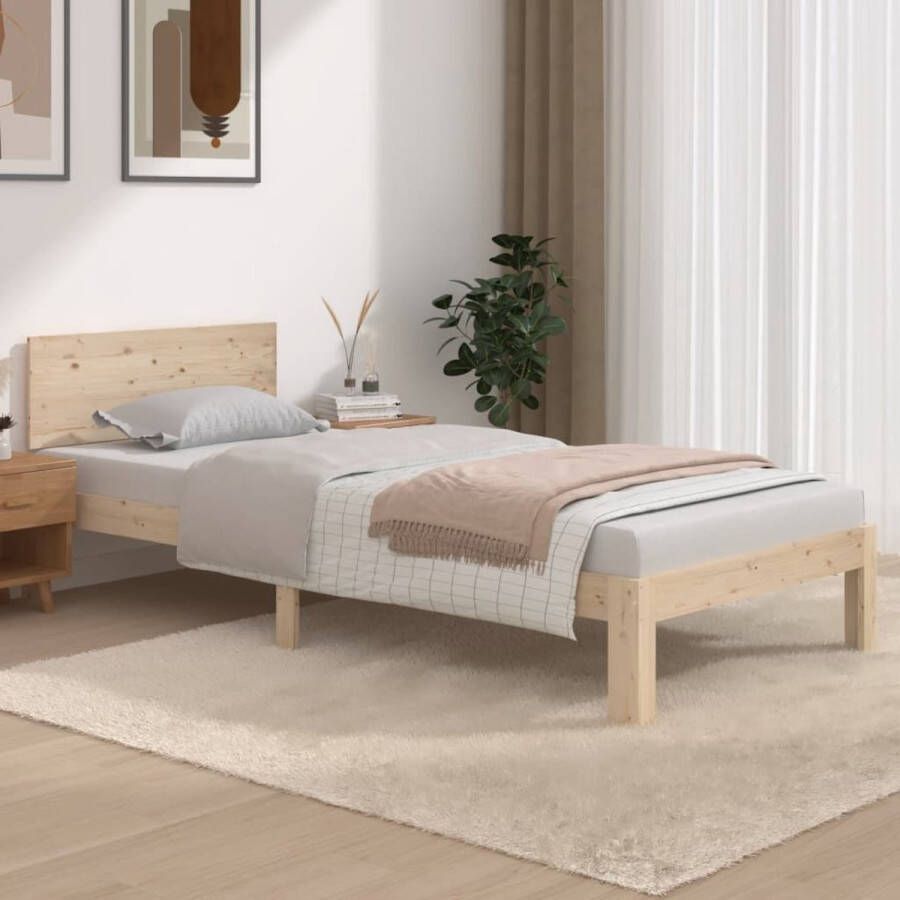 VidaXL -Bedframe-massief-grenenhout-90x200-cm - Foto 2