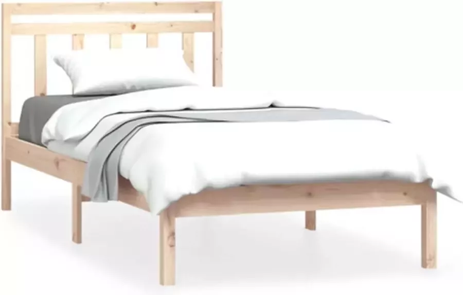 VidaXL -Bedframe-massief-grenenhout-90x200-cm - Foto 4