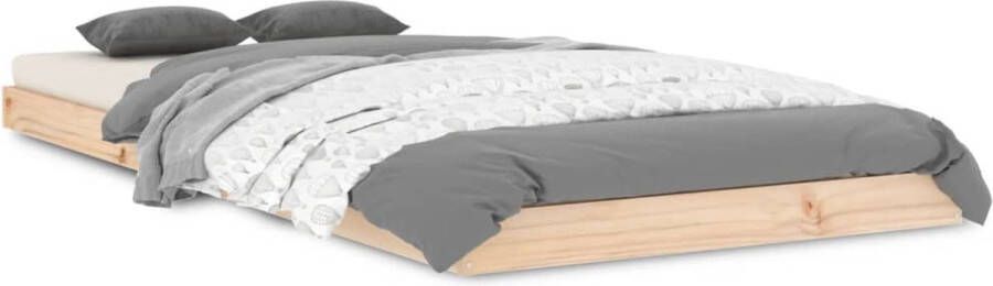 VidaXL -Bedframe-massief-grenenhout-90x200-cm - Foto 2