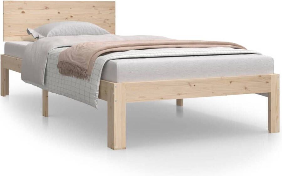 VidaXL -Bedframe-massief-grenenhout-90x200-cm