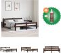 VidaXL Bedframe Hout Donkerbruin 208 x 168 x 77 cm Geschikt voor 160 x 200 cm matras Montage vereist Bed Inclusief Houtreiniger en verfrisser - Thumbnail 2