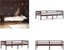 VidaXL Bedframe massief grenenhout donkerbruin 90x200 cm Bedframe Bed Frame Bed Frames - Thumbnail 2