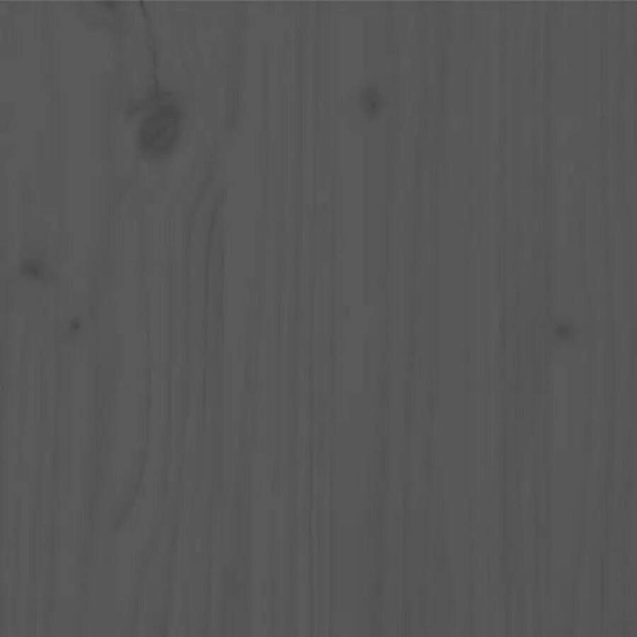 VidaXL -Bedframe-massief-grenenhout-grijs-150x200-cm-5FT-King-Size - Foto 1