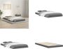 VidaXL Bedframe massief grenenhout grijs 90x190 cm 3FT Single Bedframe Bedframes Eenpersoonsbed Bed - Thumbnail 1